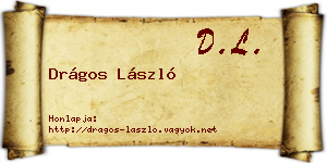 Drágos László névjegykártya