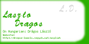 laszlo dragos business card