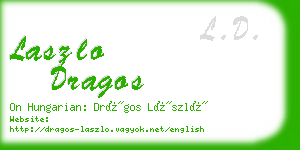 laszlo dragos business card